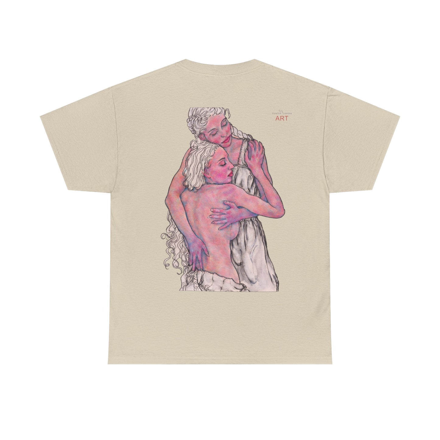 Unisex Heavy Cotton Tee - Motiv: Rückseite Zuflucht (groß)