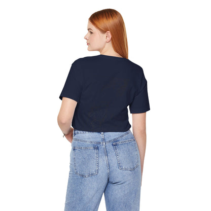 Unisex Jersey Short Sleeve Tee - Motiv: Rückseite Giselle, Kasten, H 40 cm