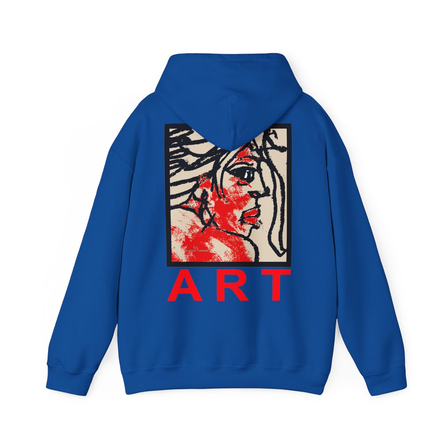 Unisex Heavy Blend™ Hooded Sweatshirt - Motiv: Rückseite "Ria", H43 cm