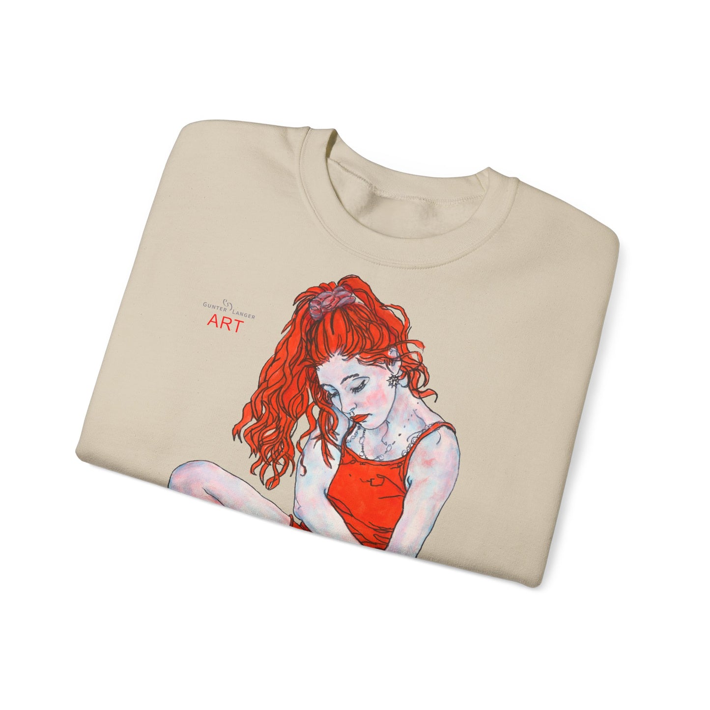Unisex Heavy Blend™ Crewneck Sweatshirt - Motiv: Front Julia & Rückseite Julia