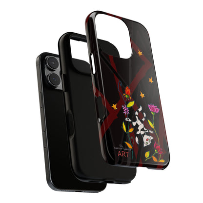 Tough Cases - iPhone - Motiv: Katze schwebt und Ranken, H 7,73 cm, Mikado3