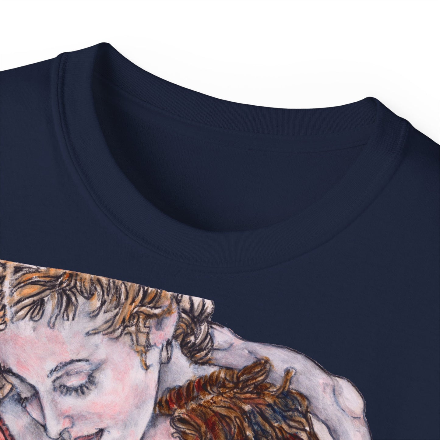 Unisex Ultra Cotton Tee - Mutter und Tochter, Front Bei dir, H 49 cm