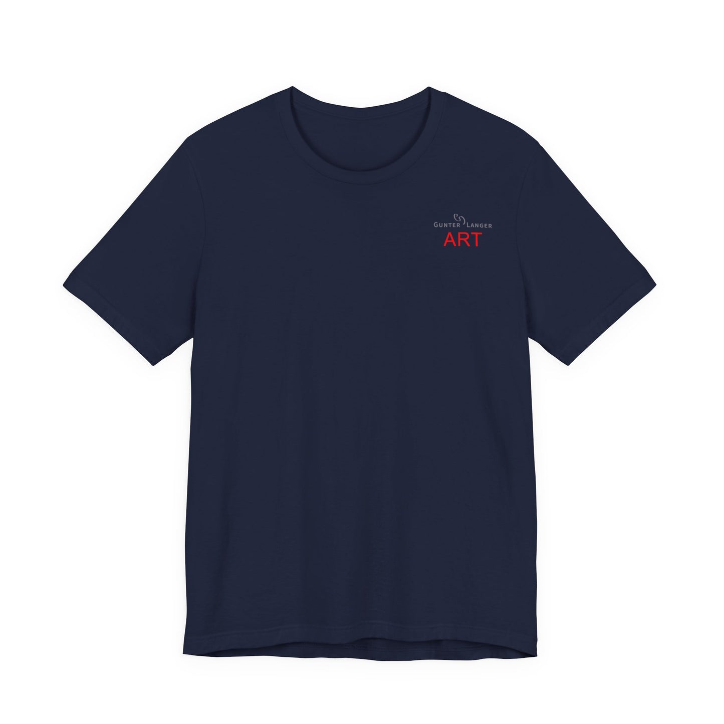 Unisex Jersey Short Sleeve Tee - Motiv: Front Logo & Rückseite Julia, H 49 cm
