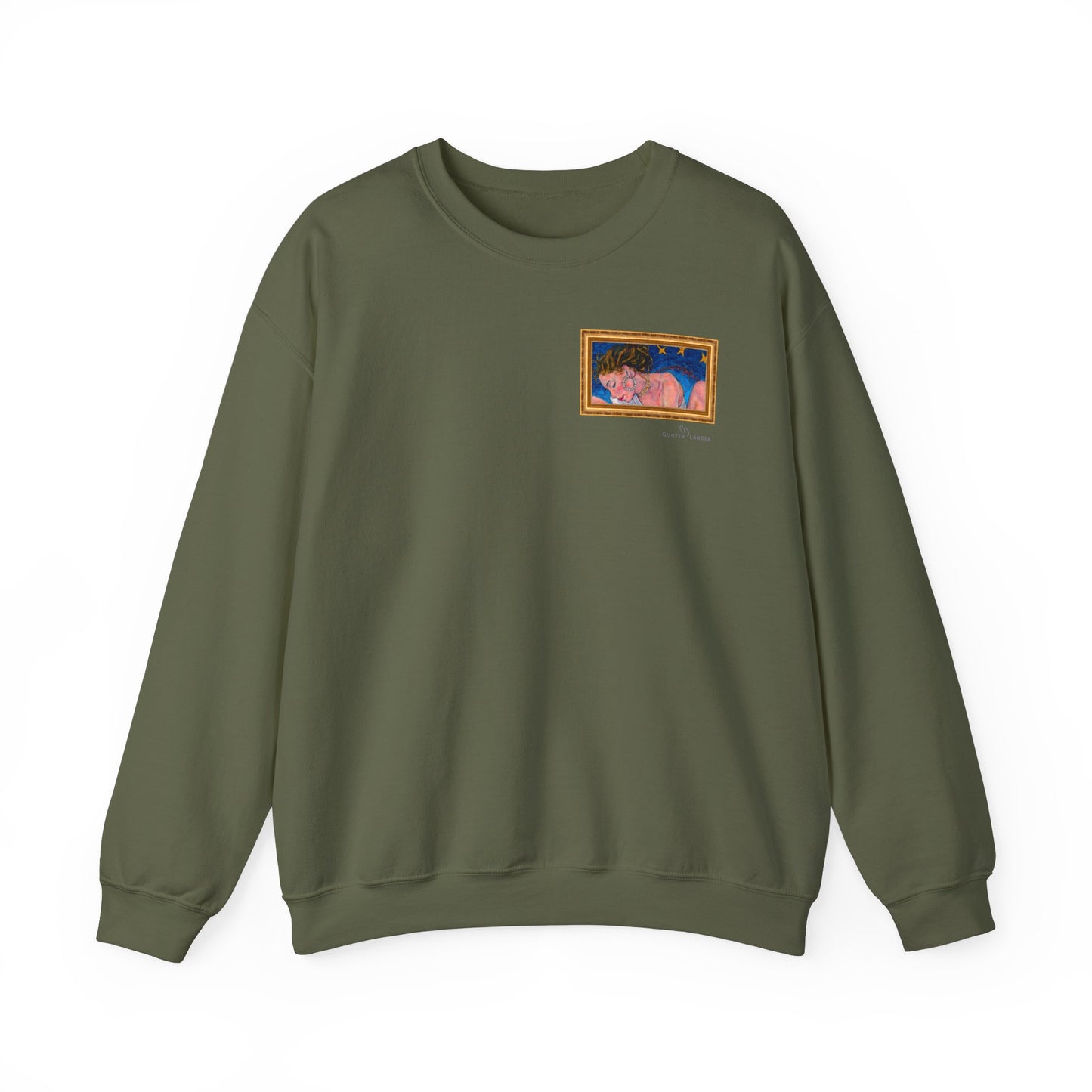 Unisex Heavy Blend™ Crewneck Sweatshirt - Motiv: Front Alva (Ausschnitt) &  Rückseite Alva