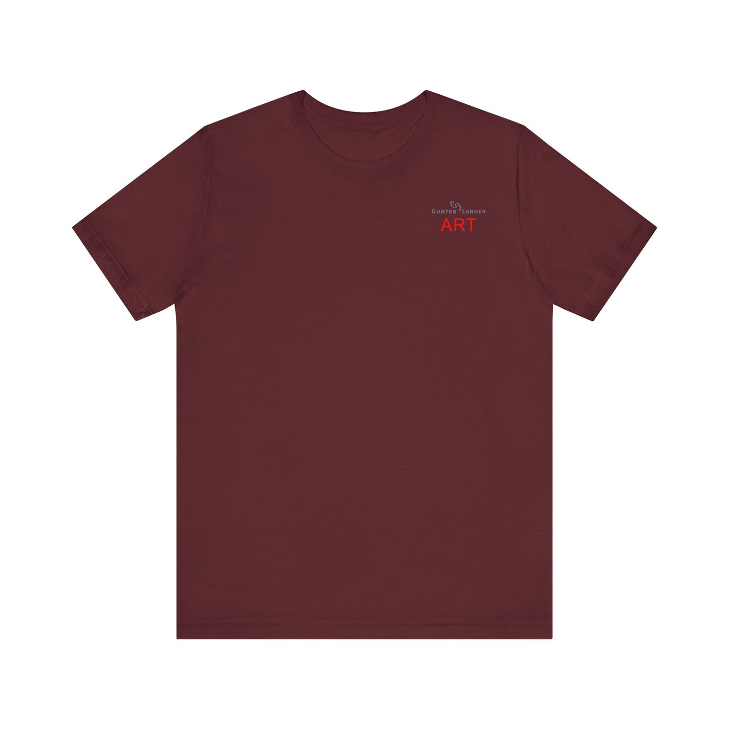 Unisex Jersey Short Sleeve Tee - Motiv: Front Logo & Rückseite Julia, H 49 cm