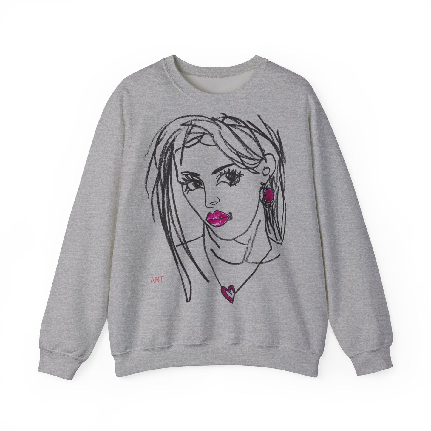 Unisex Heavy Blend™ Crewneck Sweatshirt - Motiv Front Raja