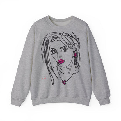 Unisex Heavy Blend™ Crewneck Sweatshirt - Motiv Front Raja