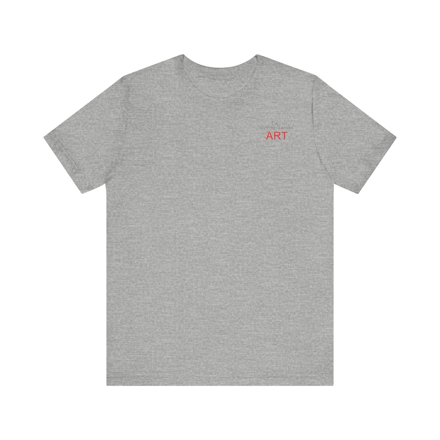 Unisex Jersey Short Sleeve Tee - Motiv: Front Logo & Rückseite Julia, H 49 cm