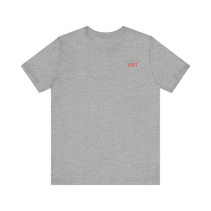 Unisex Jersey Short Sleeve Tee - Motiv: Front Logo & Rückseite Julia, H 49 cm
