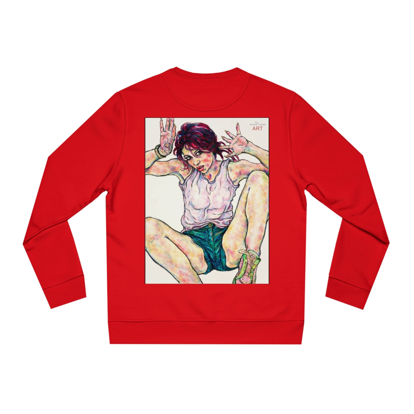 Unisex Changer Sweatshirt - Motiv: Front Nike, H12 cm (klein) & Rückseite Nike, H 43 cm