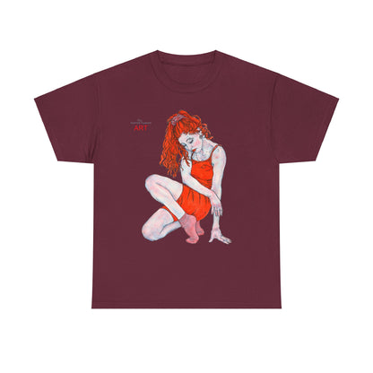 Unisex Heavy Cotton Tee - Motiv: Front Julia, H 41 cm