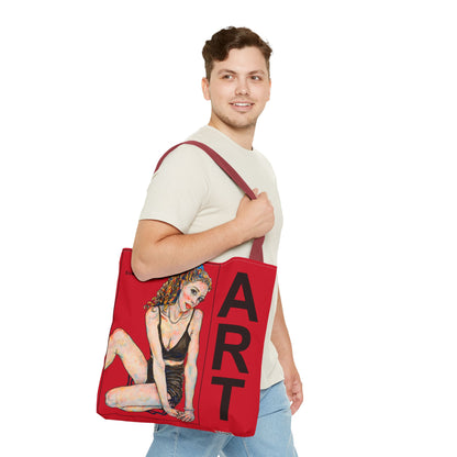 Tote Bag (AOP) - Motiv: Francis & Francis - Rot 41,8cm
