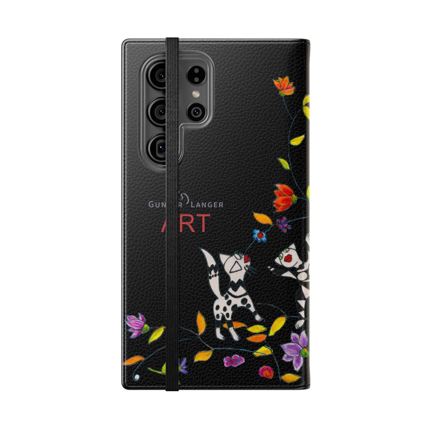 Flip Cases - Motiv: Waldnymphen, Schwarz, Seifenblasen