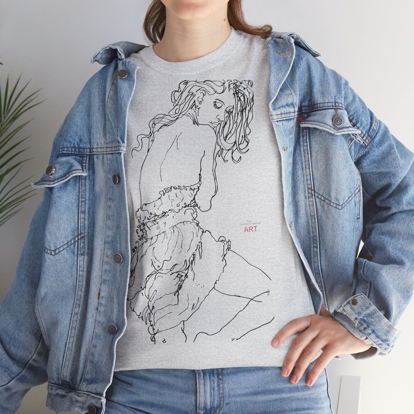Unisex Heavy Cotton Tee - Motiv: Front Giselle