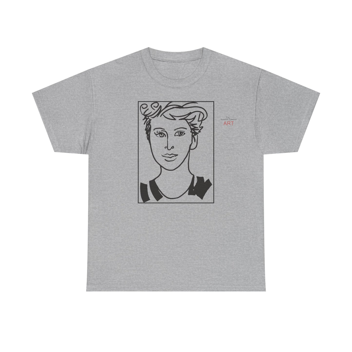 Unisex Heavy Cotton Tee  - Motiv: Front Lars, Kasten, H 33 cm