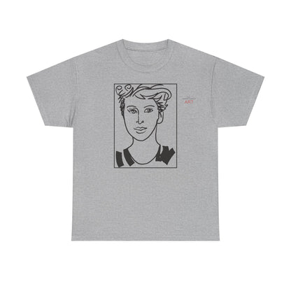 Unisex Heavy Cotton Tee  - Motiv: Front Lars, Kasten, H 33 cm