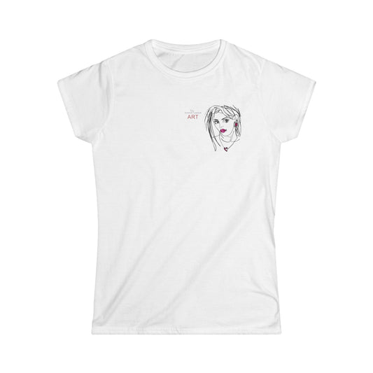 Women's Softstyle Tee - Motiv: Raja, H 11 cm, 2D