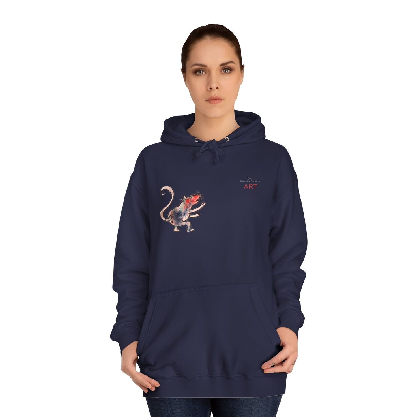 Unisex College Hoodie - Motiv: Ratte & Karambolage