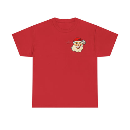 Unisex Heavy Cotton Tee - Motiv: Weihnachtsmann, H 13 cm