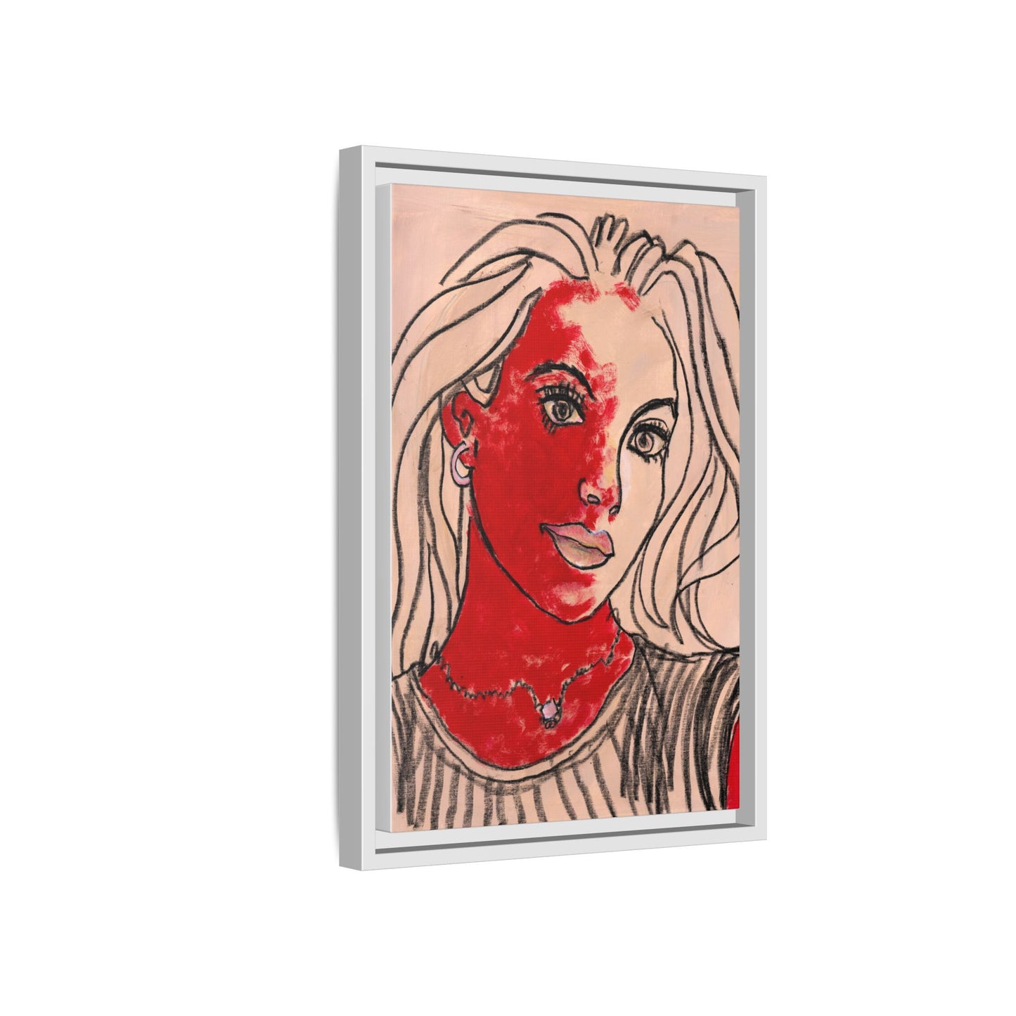 Matte Canvas, Framed (Multi-color) - Motiv: Christina, H 45,72 bis 76,20 cm