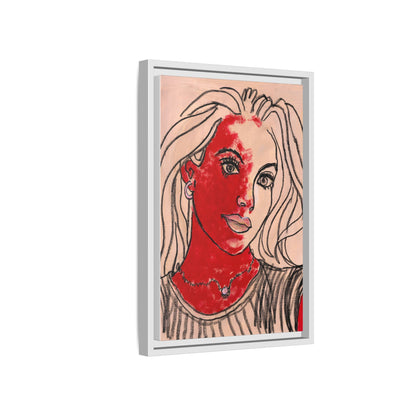 Matte Canvas, Framed (Multi-color) - Motiv: Christina, H 45,72 bis 76,20 cm