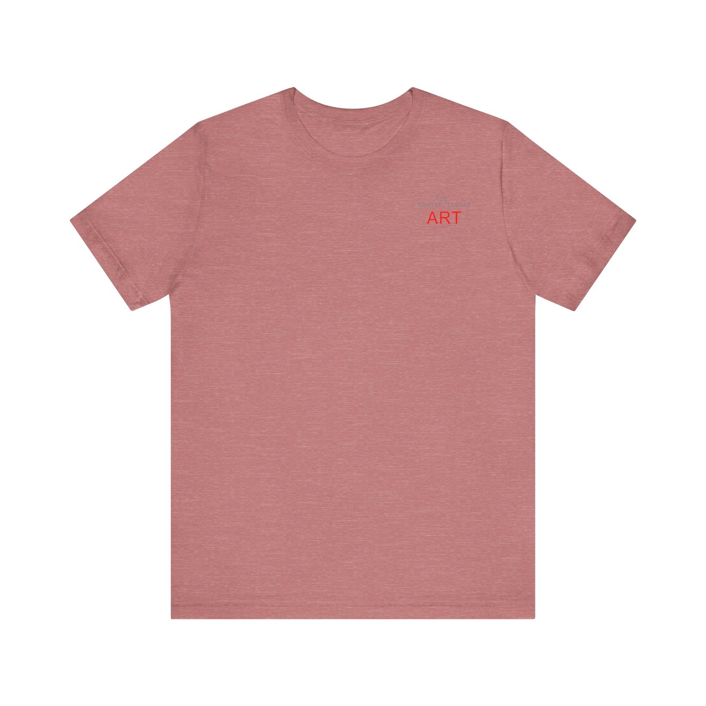 Unisex Jersey Short Sleeve Tee - Motiv: Front Logo & Rückseite Julia, H 49 cm