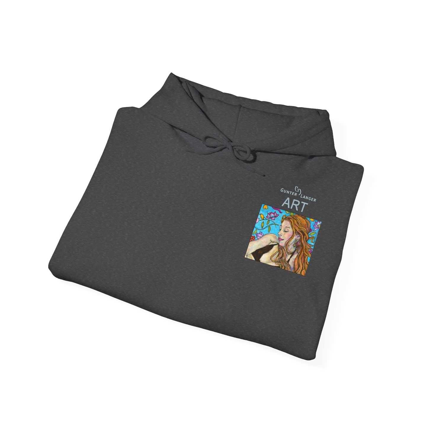 Unisex Heavy Blend™ Hooded Sweatshirt - Motiv: Front Ida, (Ausschnitt H 8,5 cm) & Rückseite Ida, H 42,5 cm