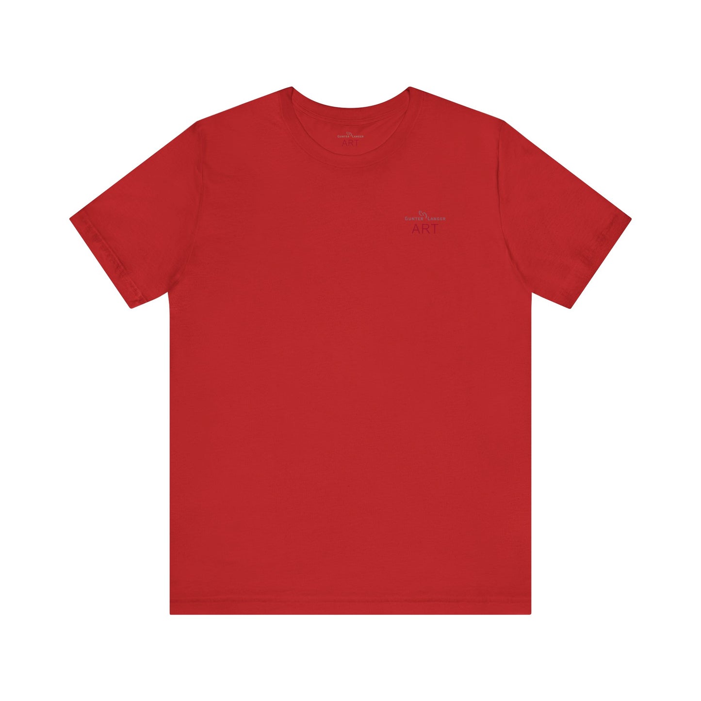 Unisex Jersey Short Sleeve Tee - Motiv: Front Logo & Rückseite Giselle H 48,42 cm, N-Label