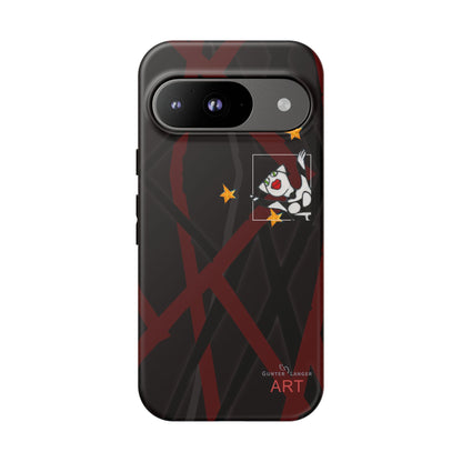 Tough Cases - Google Pixel - Samsung Galaxy - Motiv:  "Miau" klein H 8 cm, Sternenhimmel, Mikado3