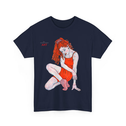 Unisex Heavy Cotton Tee - Motiv: Front Julia, H 41 cm