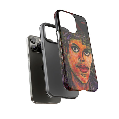 Tough Cases - iPhone - Motiv: MJ, Schwarz