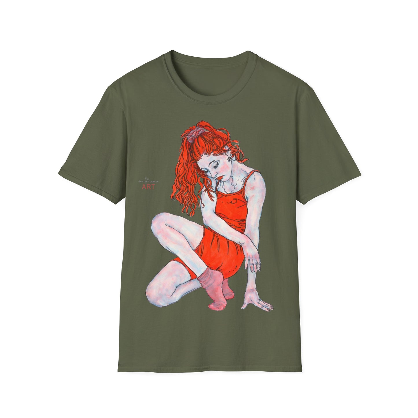 Unisex Softstyle T-Shirt - Motiv: Front Julia,  H 46 cm