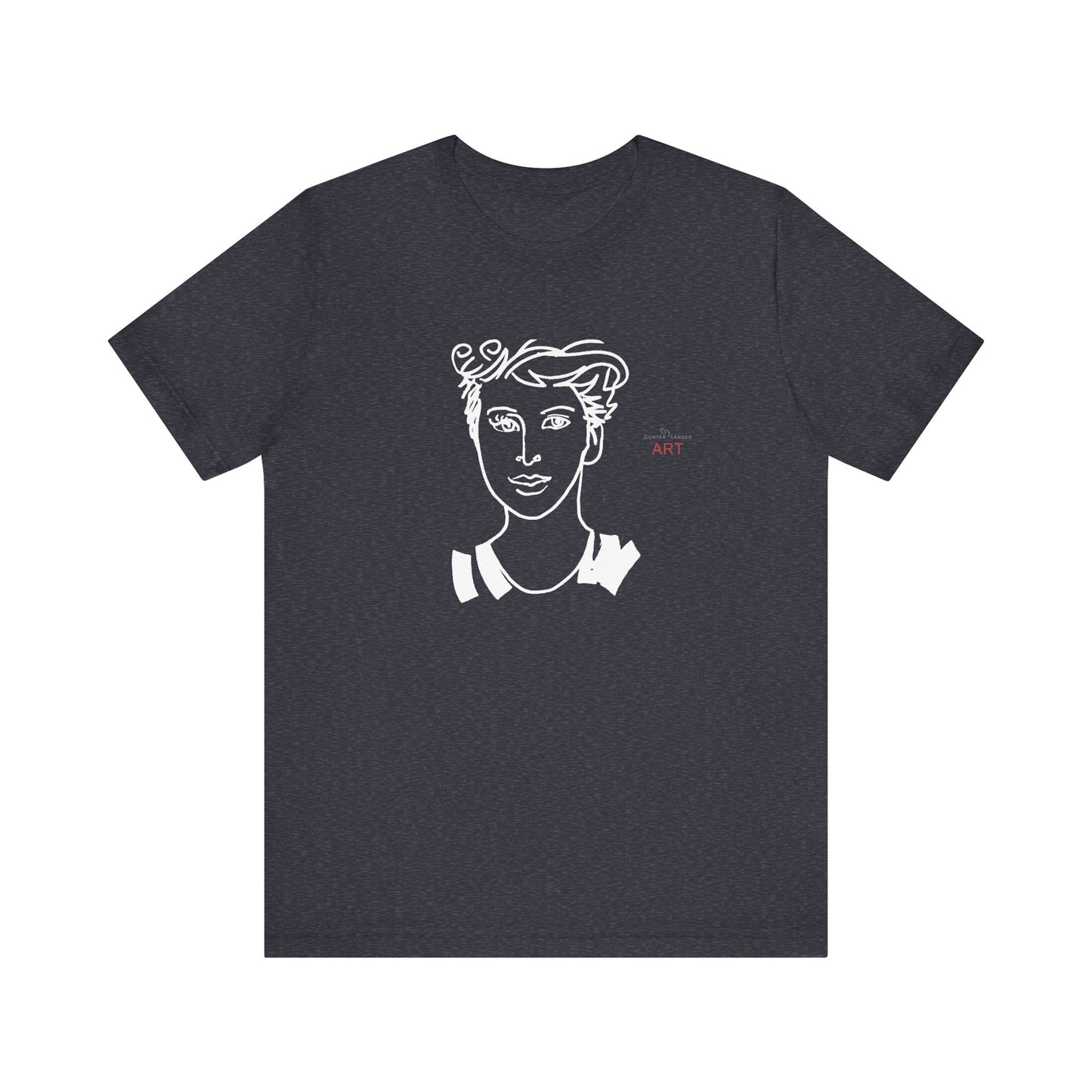 Unisex Jersey Short Sleeve Tee Shirt - Motiv: Front Lars,  H 24,5 cm
