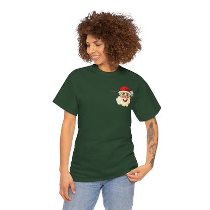Unisex Heavy Cotton Tee - Motiv: Weihnachtsmann, H 13 cm