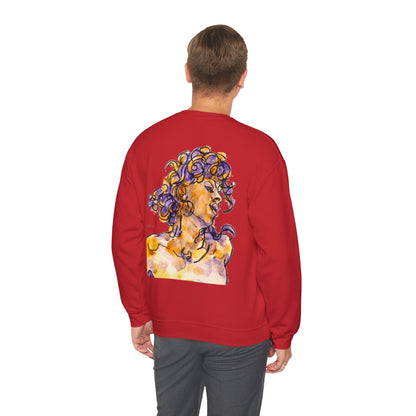 Unisex Heavy Blend™ Crewneck Sweatshirt - Motiv: Front Logo & Rückseite Pauline