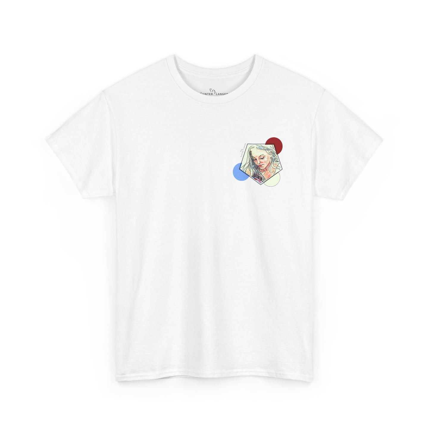 Unisex Heavy Cotton Tee - Motiv: Front Clivia, Neck Label