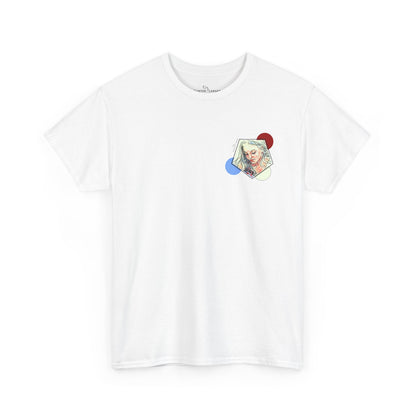Unisex Heavy Cotton Tee - Motiv: Front Clivia, Neck Label