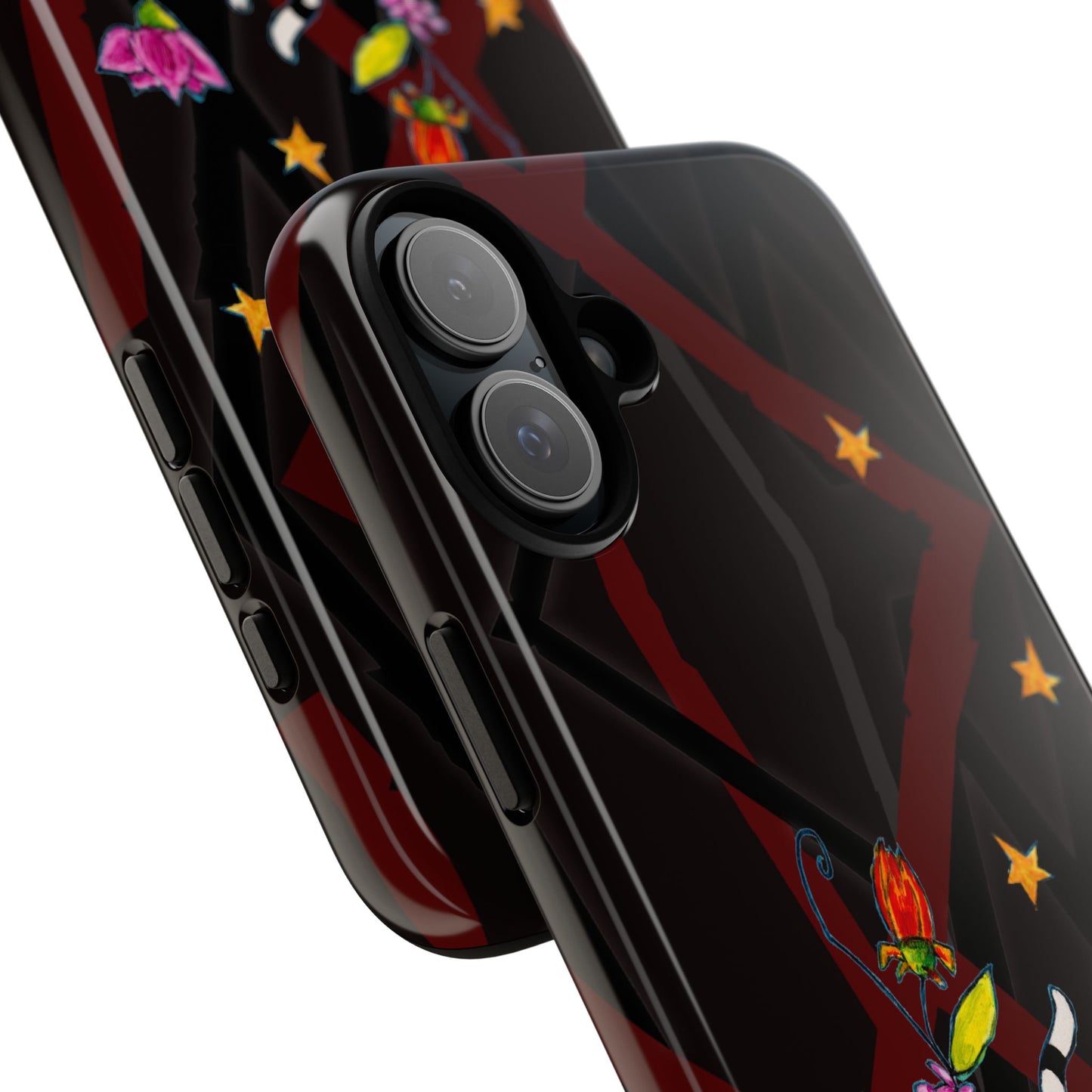 Tough Cases - iPhone - Motiv: Katze schwebt und Ranken, H 7,73 cm, Mikado3