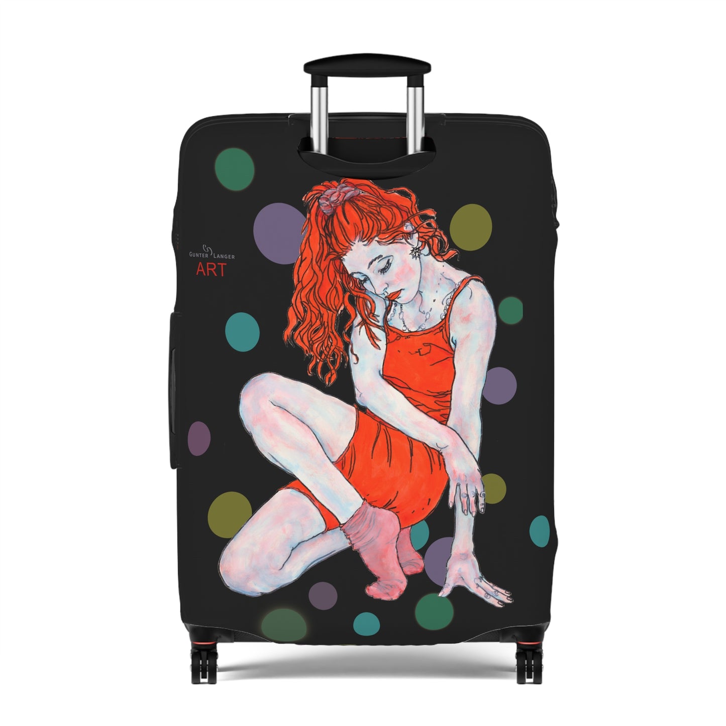 Luggage Cover - Motiv: Julia, Farbkreise