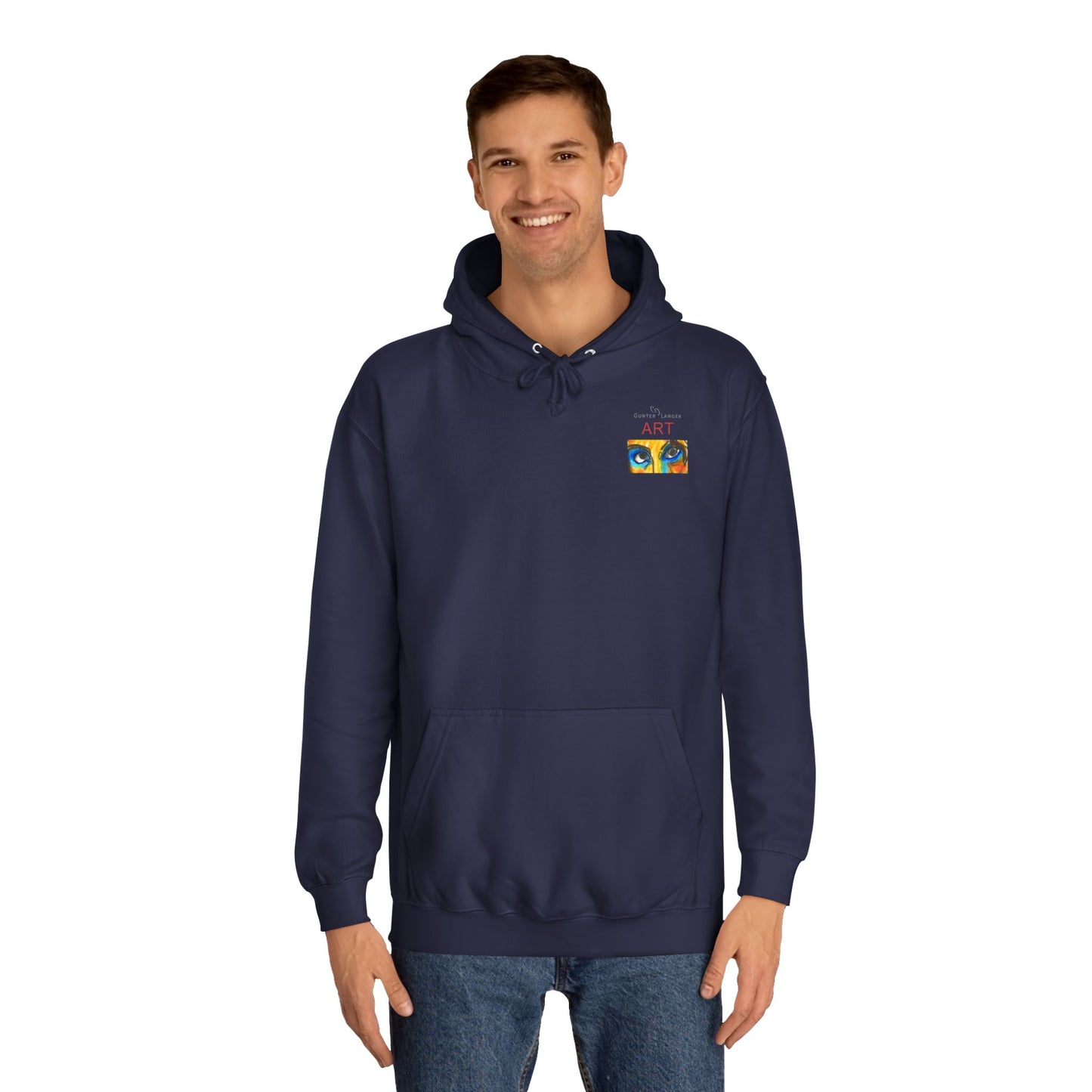 Unisex College Hoodie - Motiv: Augen & Frechdax