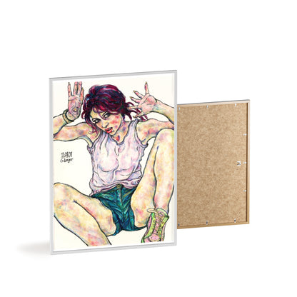 Posters with Wooden Frame - Motiv: Siegesgöttin