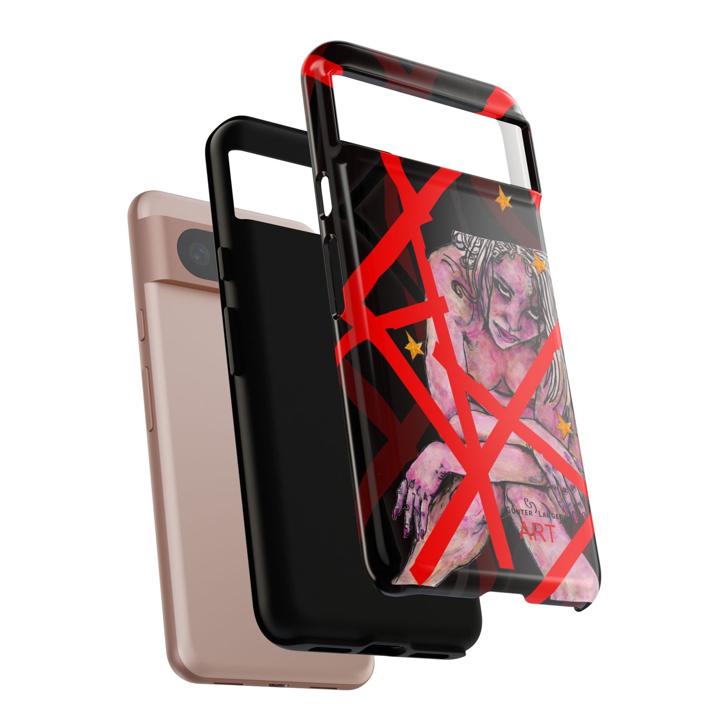 Tough Cases - Google Pixel - Samsung Galaxy - Motiv: Stella, Mikado