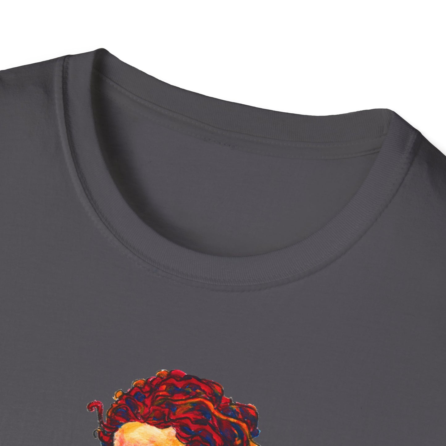Unisex Softstyle T-Shirt - Motiv: Front Lea, H 45,2 cm