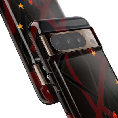 Tough Cases - Google Pixel - Samsung Galaxy - Motiv: Katze schwebt und Ranken, H 5,26 cm, Mikado3