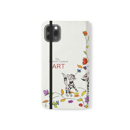 Flip Cases - Motiv: Drei Karierte Katzen auf weiß