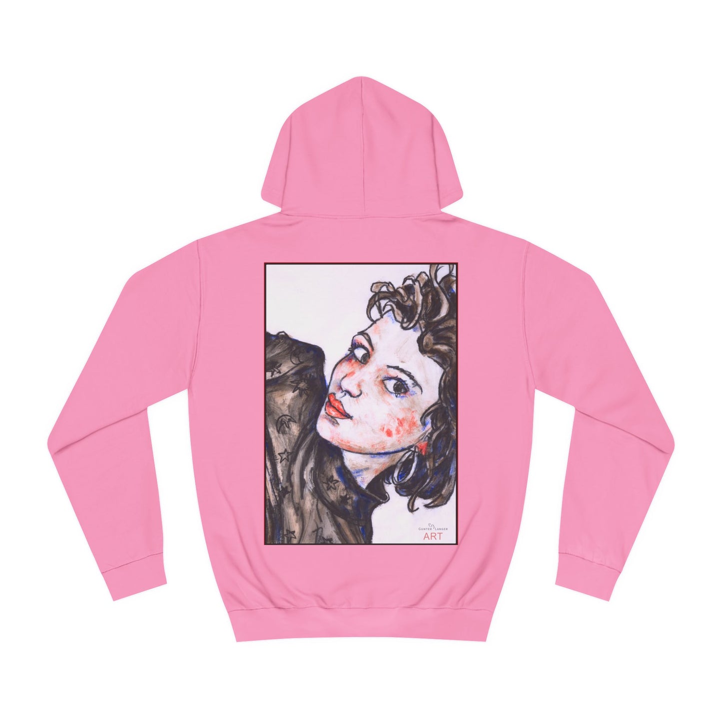 Unisex College Hoodie - Motiv: Front Annette (Ausschnitt) & Rückseite Annette