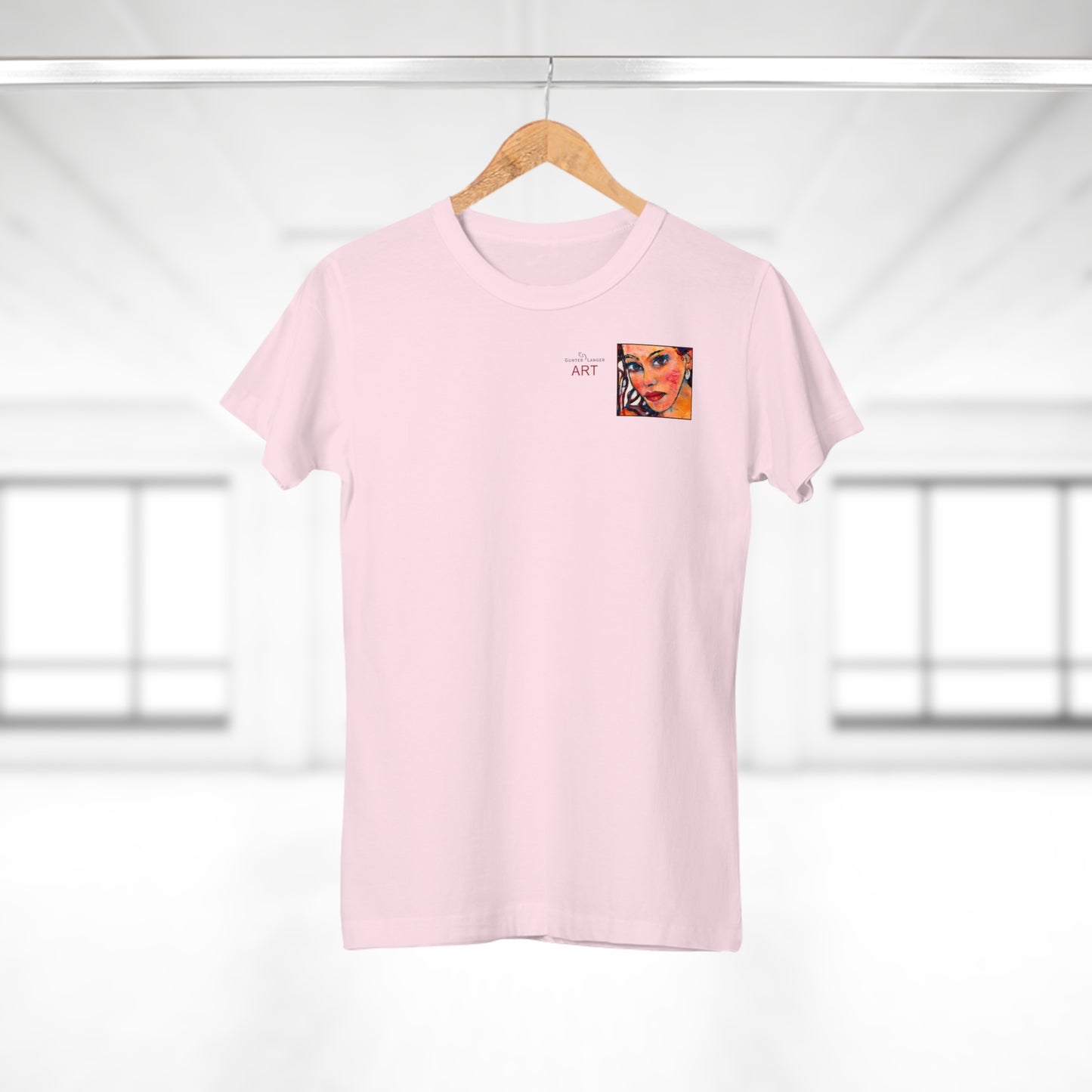 Single Jersey Women's T-shirt - Motiv: Lea, H 7 cm