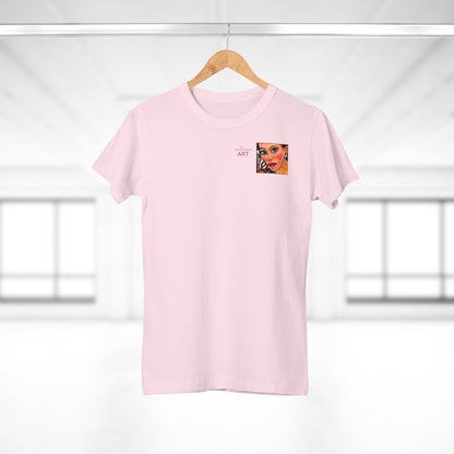 Single Jersey Women's T-shirt - Motiv: Lea, H 7 cm