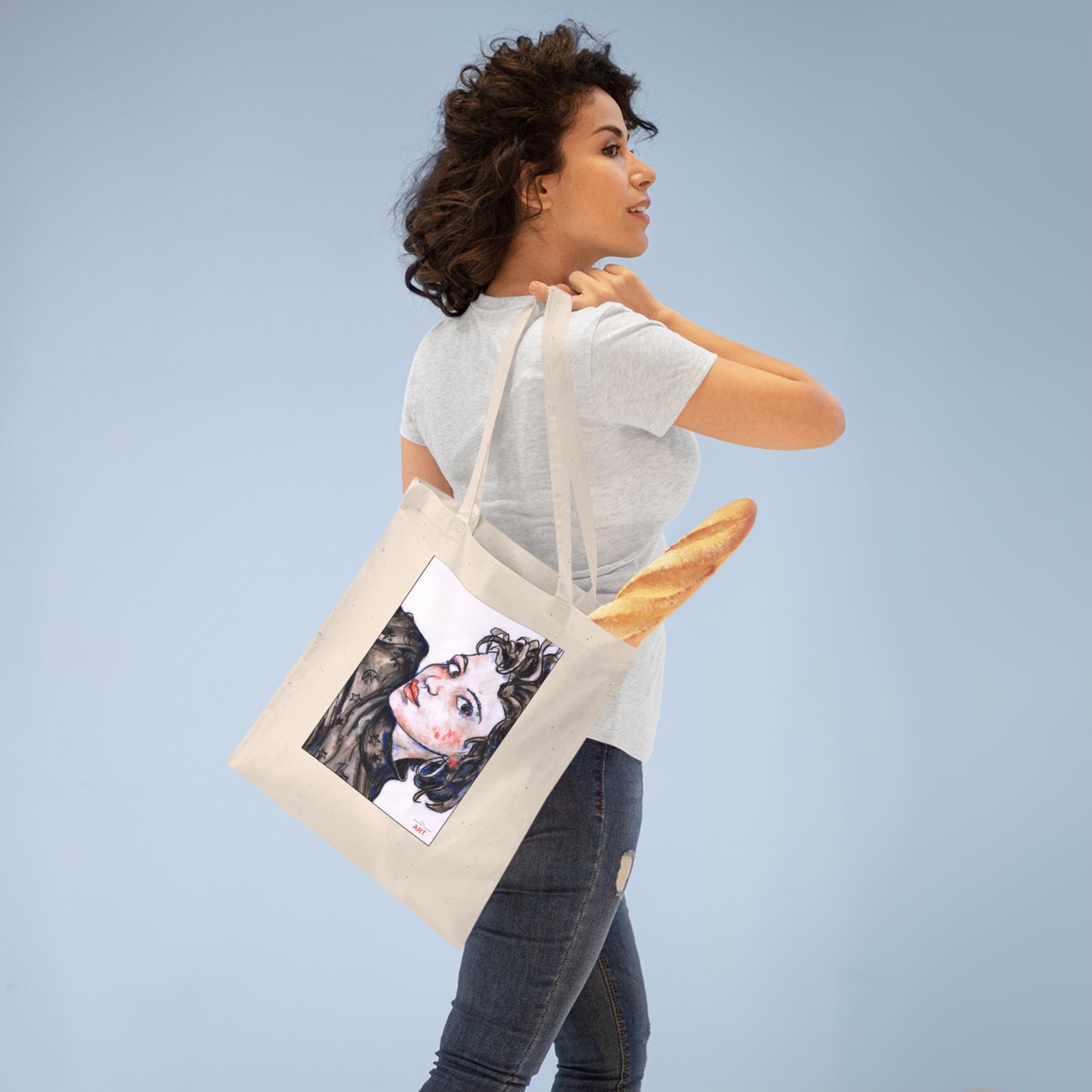 Tote Bag - Motiv: Annette, einseitig bedruckt, H30,5 cm