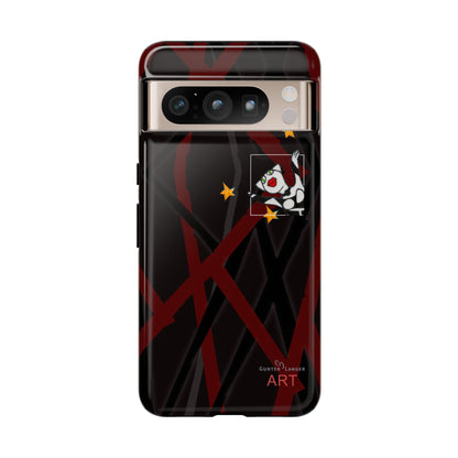 Tough Cases - Google Pixel - Samsung Galaxy - Motiv:  "Miau" klein H 8 cm, Sternenhimmel, Mikado3